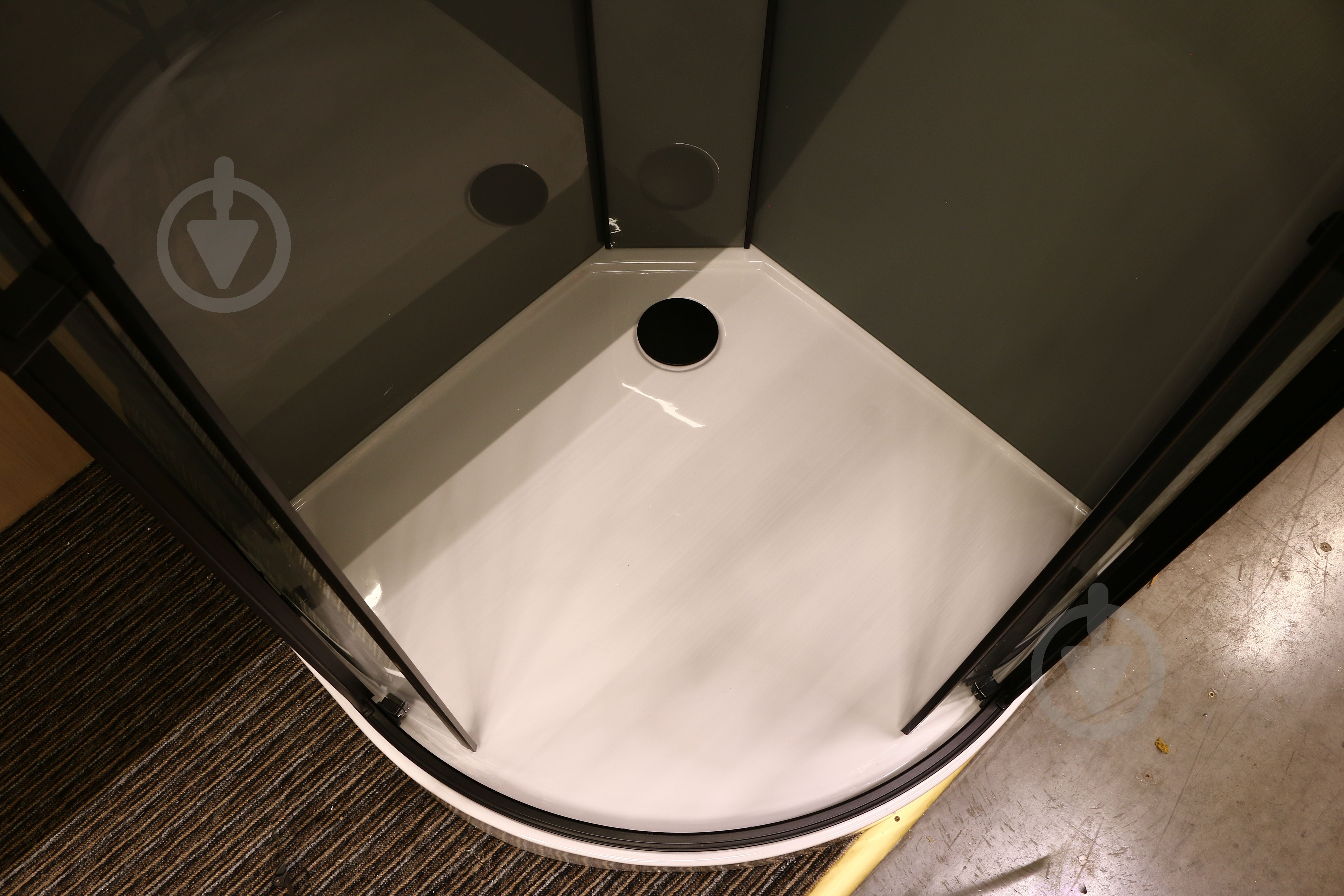 Душевой бокс EGO Pure Black Light 90x90 см K-6701 - фото 10