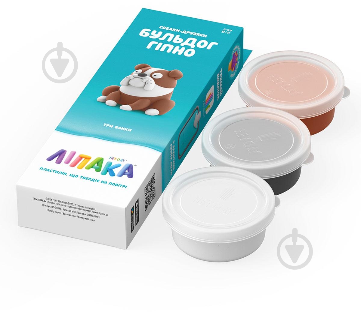 Набір пластиліну Lipaka Собаки-друзяки Бульдог Гіпно 30148-UA01 - фото 1