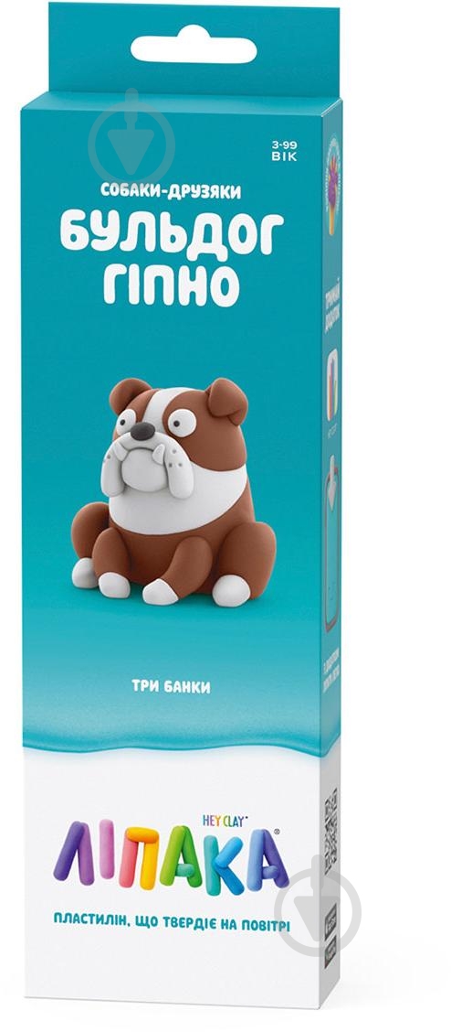 Набір пластиліну Lipaka Собаки-друзяки Бульдог Гіпно 30148-UA01 - фото 2