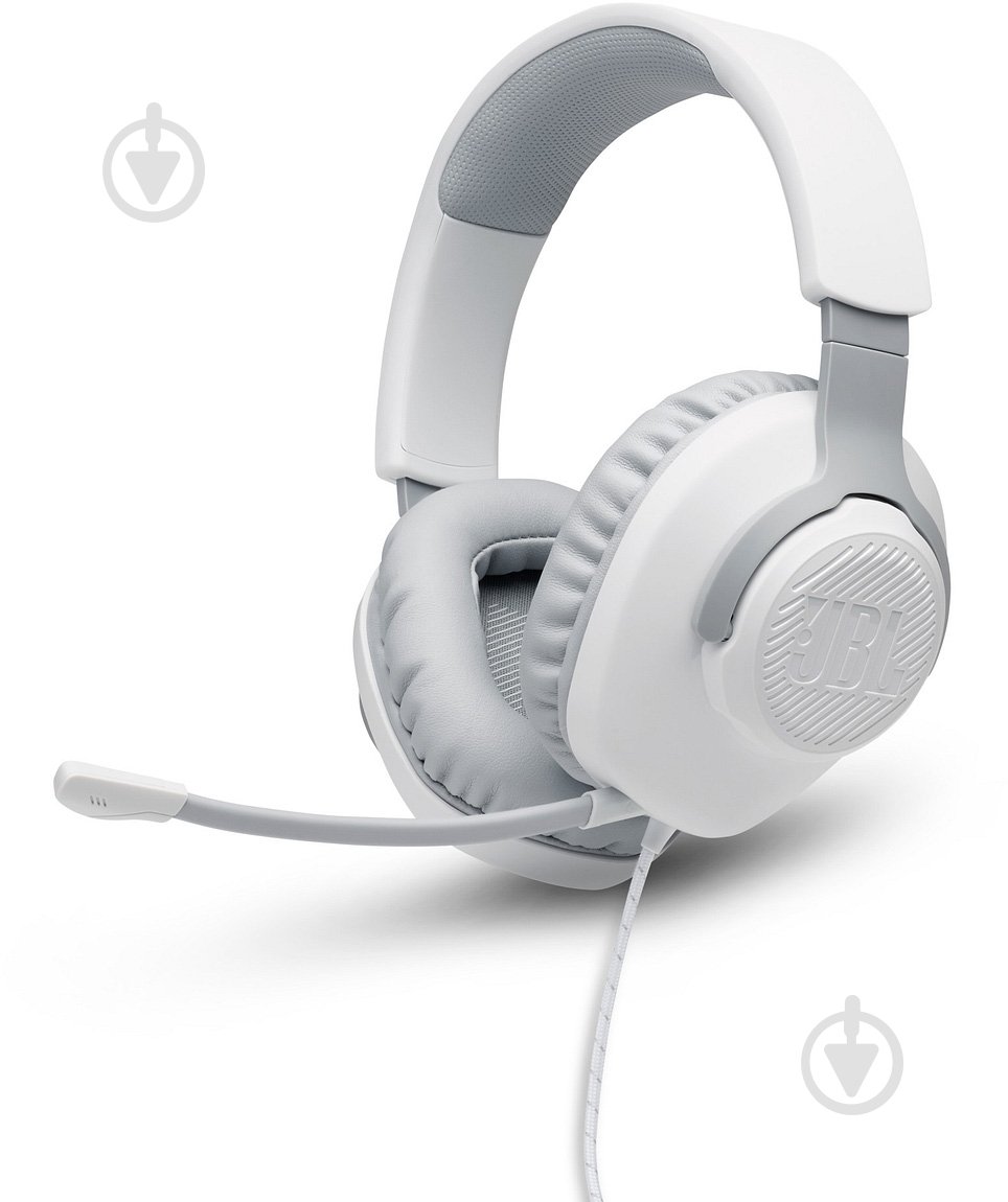 Гарнитура игровая JBL Quantum 100 white (JBLQUANTUM100WHT) - фото 1 Гарнитура игровая JBL Quantum 100 white (JBLQUANTUM100WHT) - фото 1