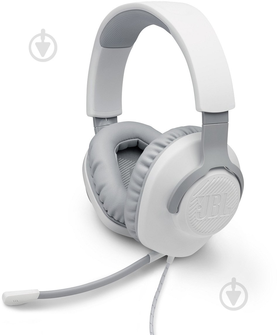 Гарнитура игровая JBL Quantum 100 white (JBLQUANTUM100WHT) - фото 8 Гарнитура игровая JBL Quantum 100 white (JBLQUANTUM100WHT) - фото 8