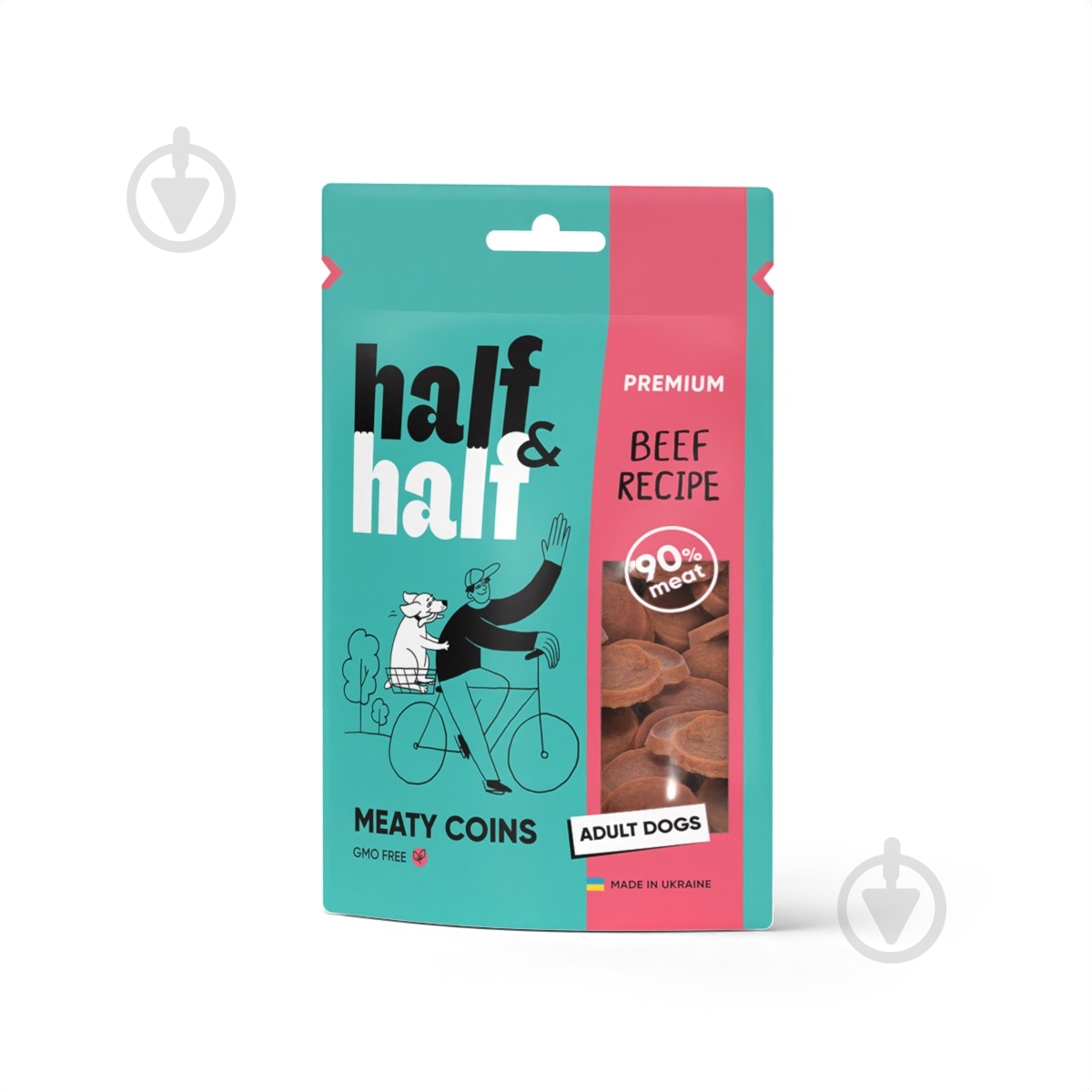 Лакомство для собак Half&Half кубики говядина 100 г - фото 1