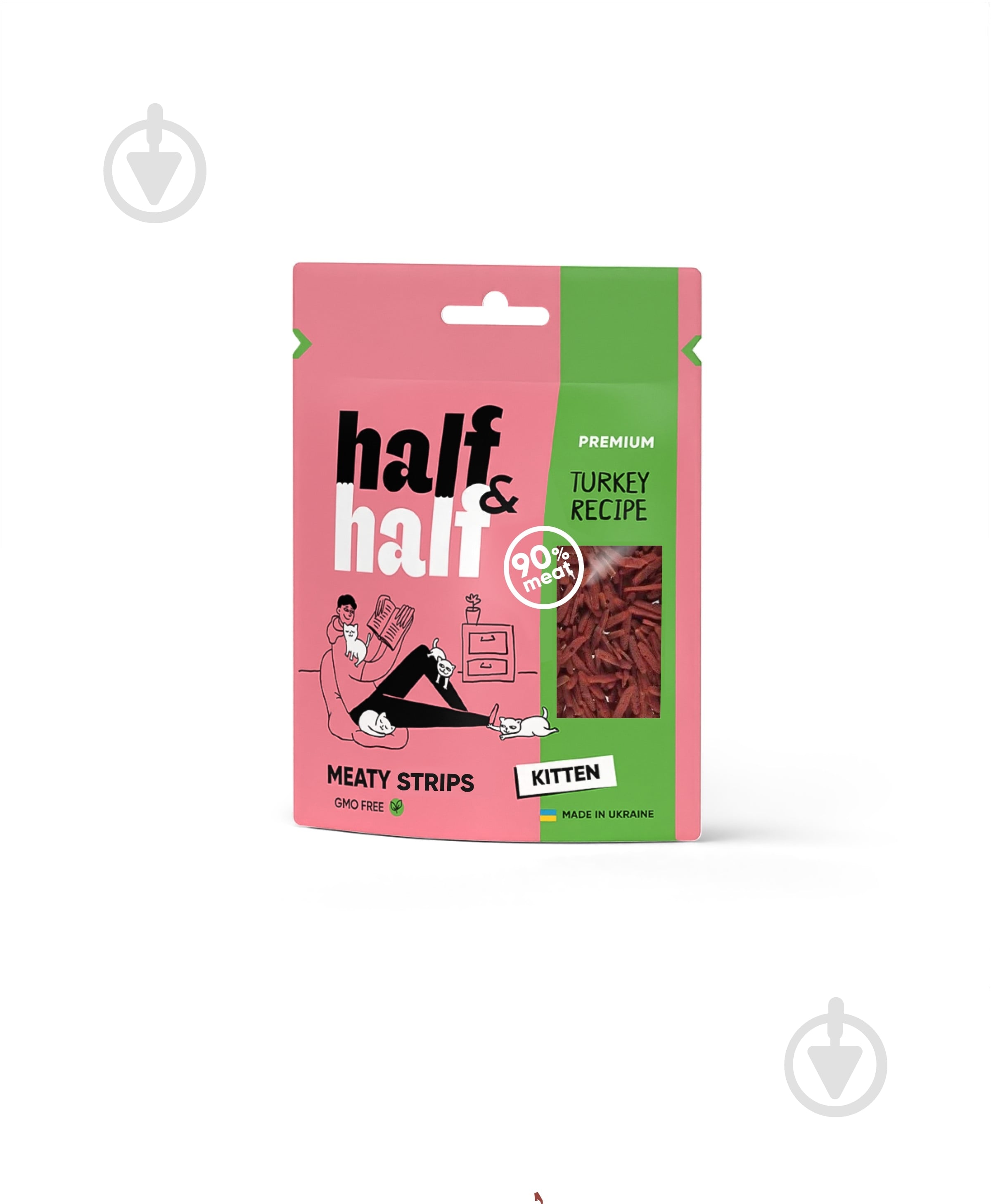 Лакомство для котят Half&Half индейка 50 г - фото 1