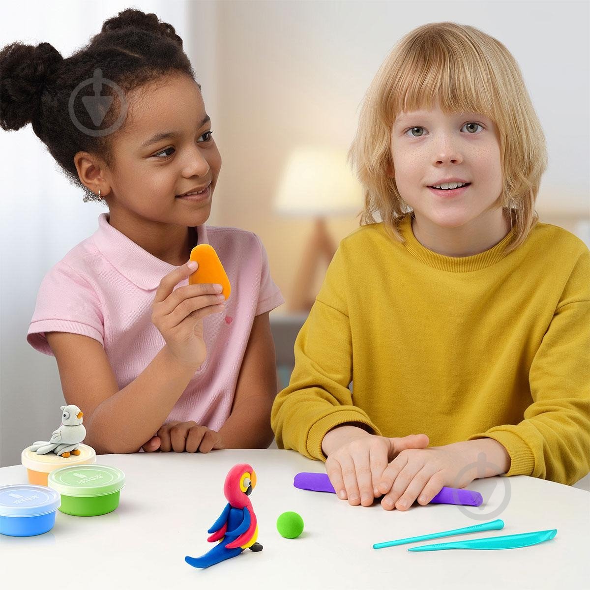 Набір пластиліну Lipaka Птахи Папуга ара фазан голуб 60025-UA01 - фото 5