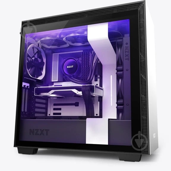 Корпус NZXT H710i Matte Black-White (CA-H710i-W1) - фото 1 Корпус NZXT H710i Matte Black-White (CA-H710i-W1) - фото 1