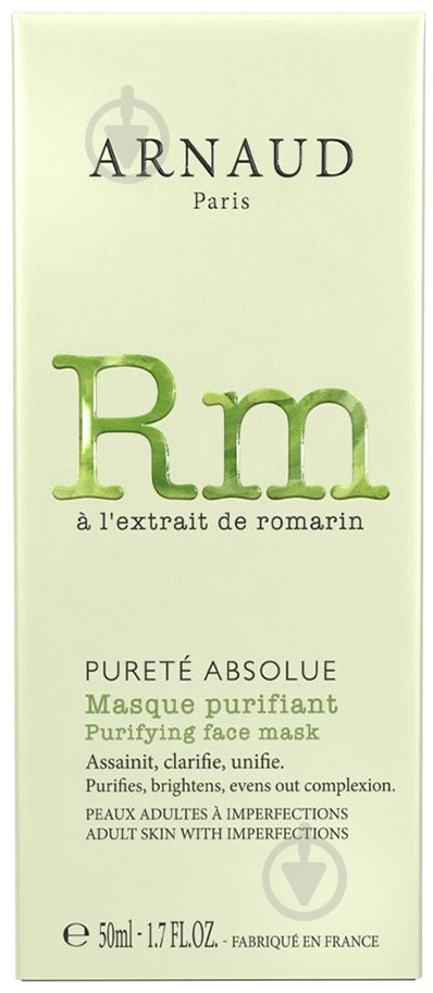 Маска для лица Arnaud Paris Purete Absolue очищающая 50 мл - фото 3 Маска для лица Arnaud Paris Purete Absolue очищающая 50 мл - фото 3