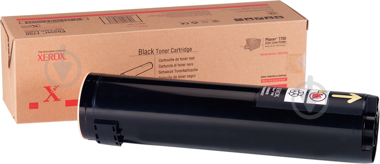 Тонер-картридж Xerox black 106R00652 - фото 1 Тонер-картридж Xerox black 106R00652 - фото 1