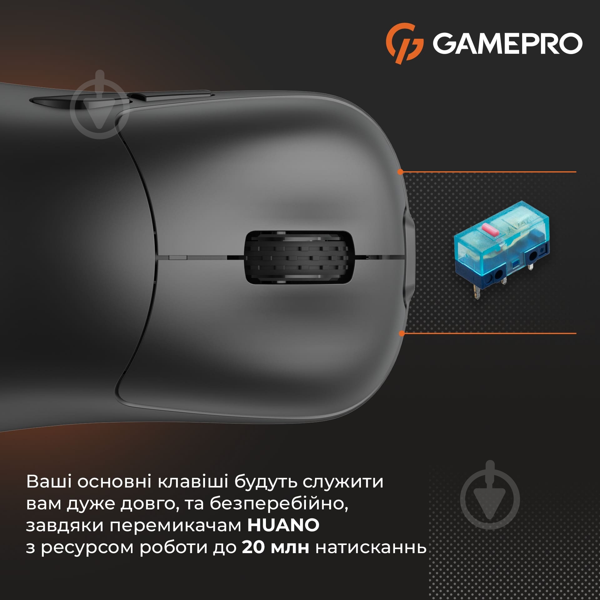 Мишка бездротова GamePro black (GM990B) - фото 14