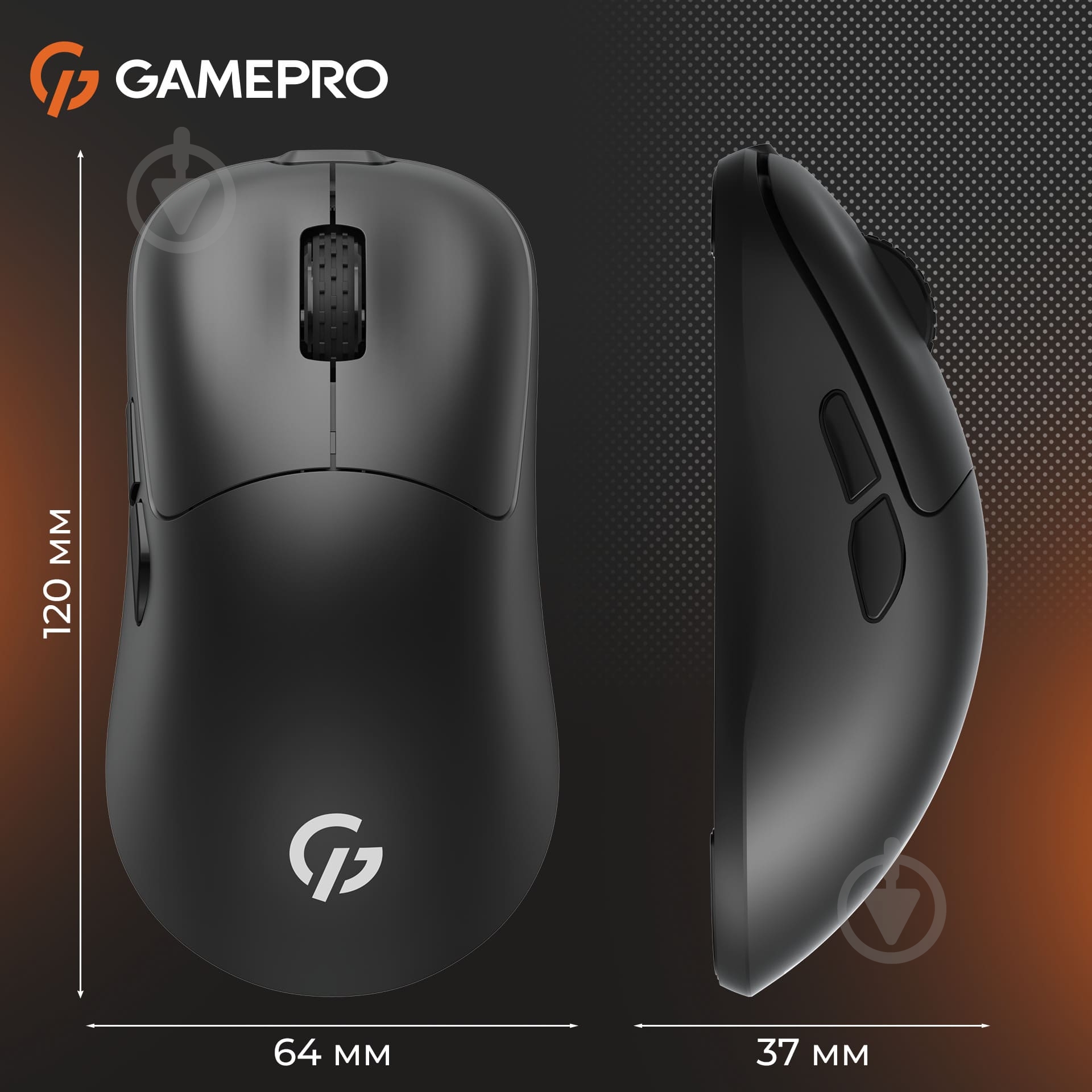 Мишка бездротова GamePro black (GM990B) - фото 7