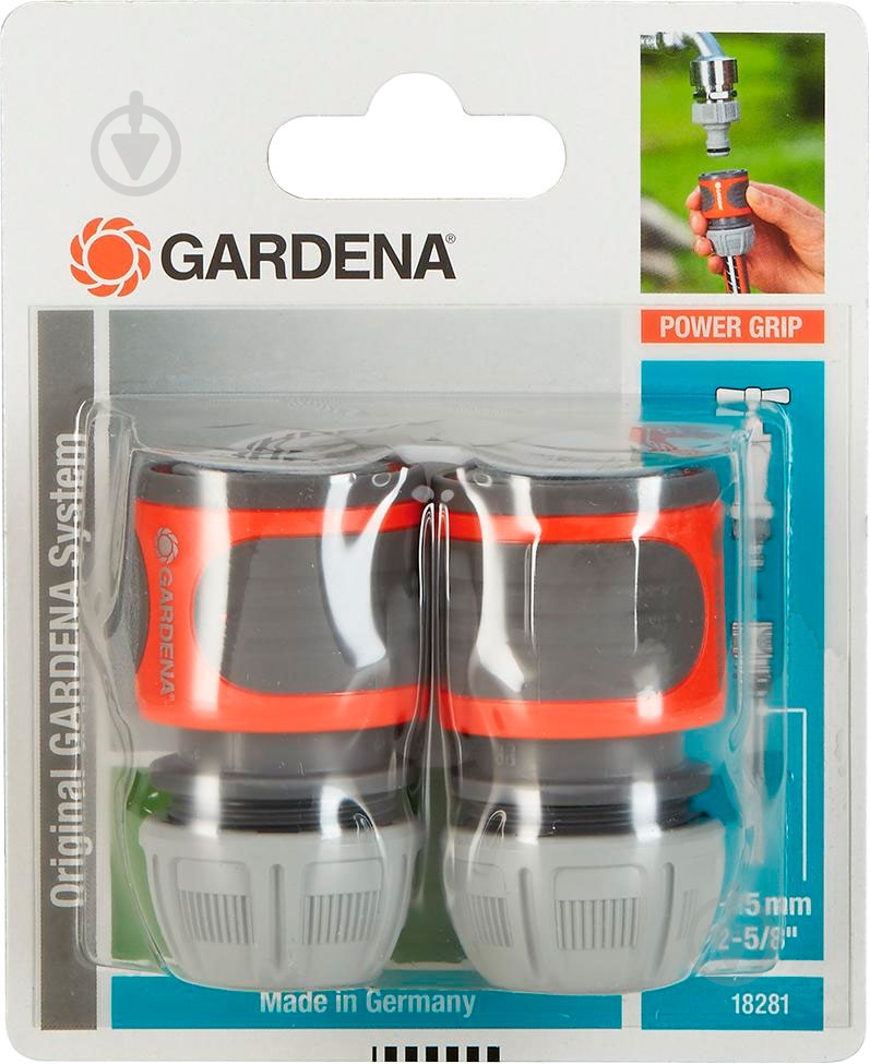 Набір конекторів Gardena 1/2'', 5/8" 18281-20 - фото 1 Набір конекторів Gardena 1/2'', 5/8" 18281-20 - фото 1