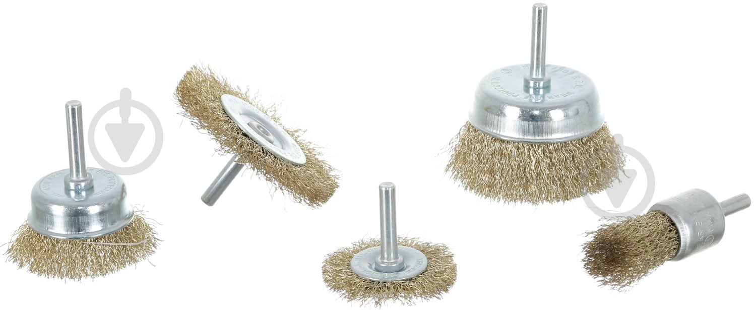 Набор щеток для дрели из рифленой проволоки 5 шт Expert - фото 1 Набор щеток для дрели из рифленой проволоки 5 шт Expert - фото 1