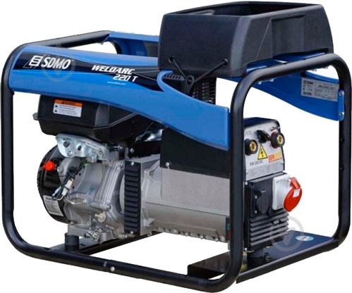 Генератор бензиновий SDMO 6 кВт / 5,7 кВт 380 В Weldarc 220 T - фото 2