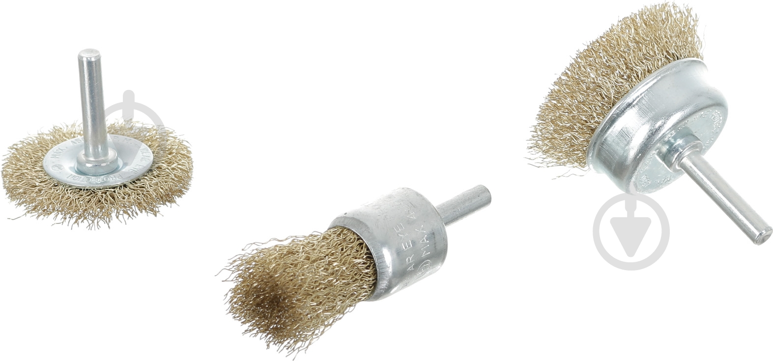 Набор щеток для дрели из рифленой проволоки 3 шт Expert - фото 2