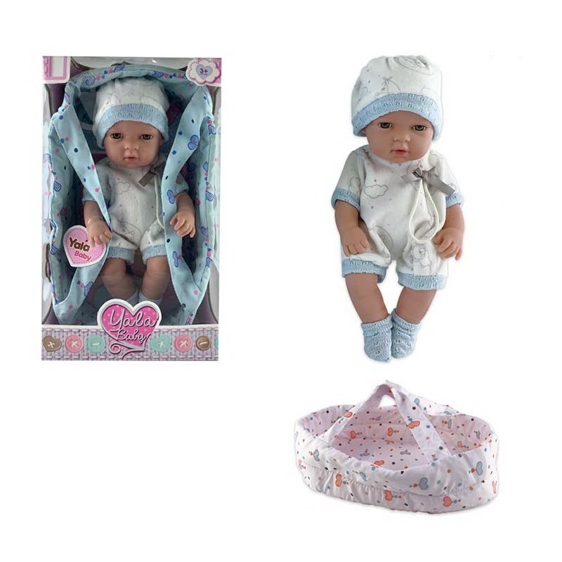 Пупс WORLD TOP DEVELOPMENT LTD + люлька-переноска YL2232G - фото 1 Пупс WORLD TOP DEVELOPMENT LTD + люлька-переноска YL2232G - фото 1