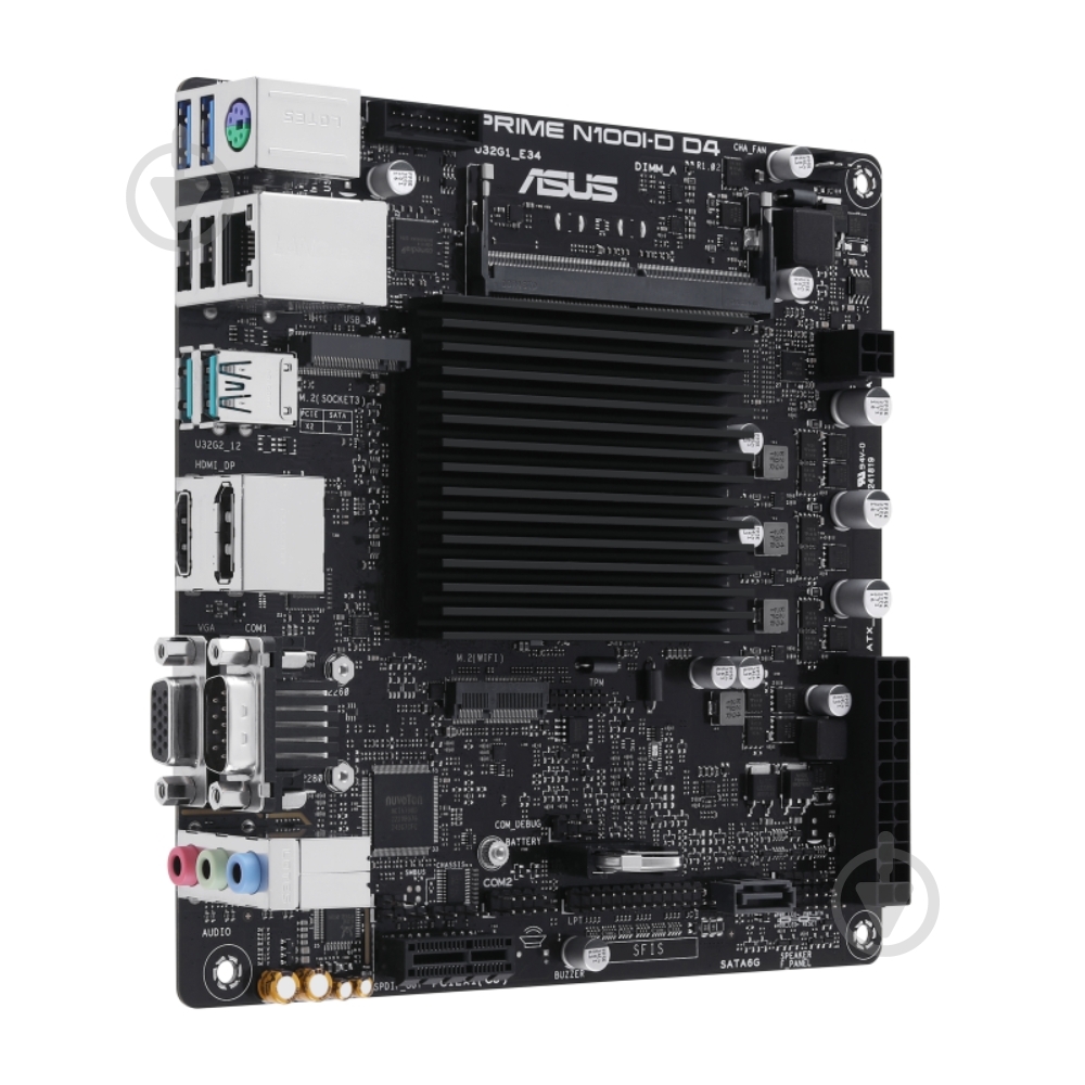 Материнская плата Asus PRIME N100I-D D4-CSM (SoC, mini ITX) - фото 2 Материнская плата Asus PRIME N100I-D D4-CSM (SoC, mini ITX) - фото 2