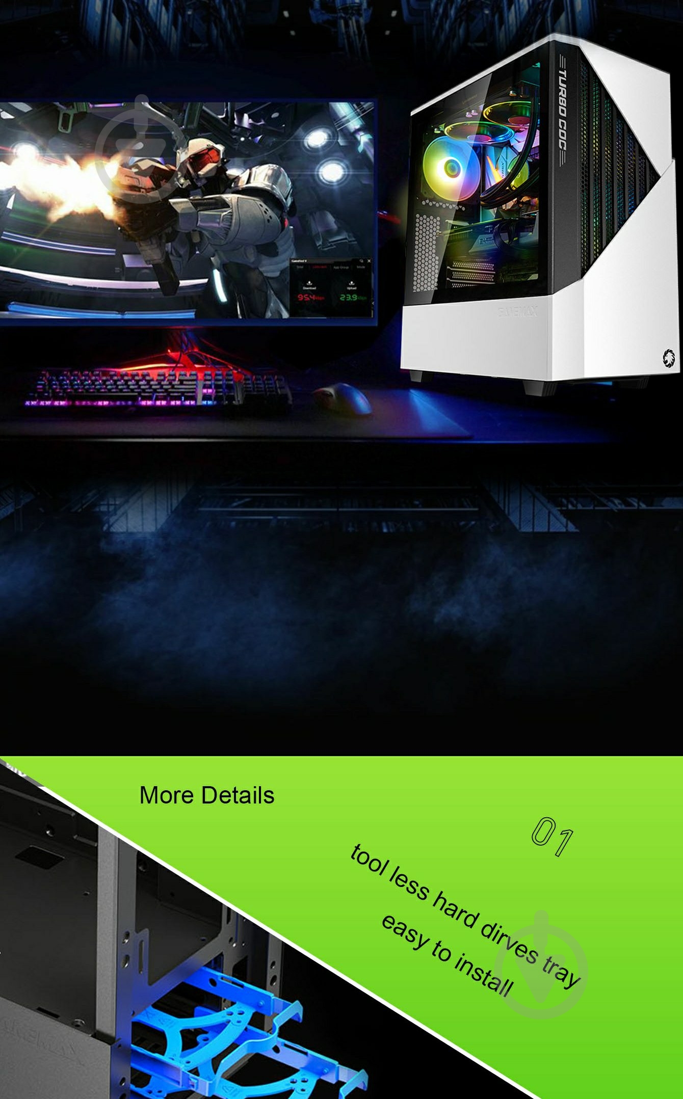 Корпус GameMax Contac COC WB без БЖ - фото 17