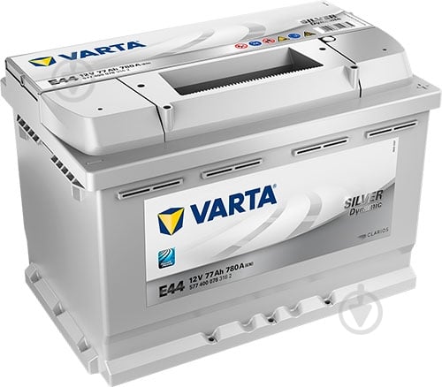 Акумулятор автомобільний Varta Silver Dynamic E44 77Ah 780A 12V 577400078 «+» праворуч (577400078) - фото 1