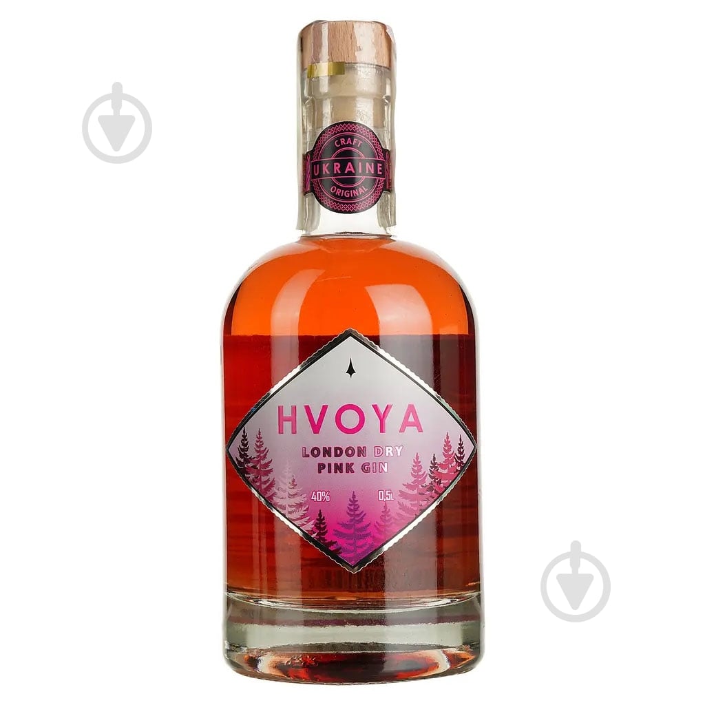 Джин HVOYA London Dry Pink 0,5 л - фото 1