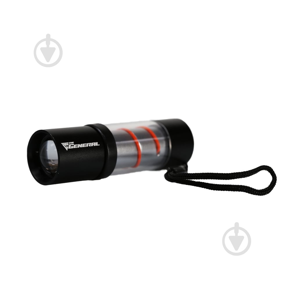 Ліхтарик TheGeneral Eridan 2 в 1 65 Lm чорний/червоний 100020122TG-02 - фото 1