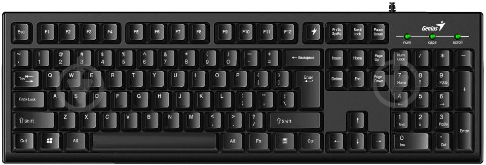 Клавиатура Genius KB-100 (31300005410) Smart black - фото 1