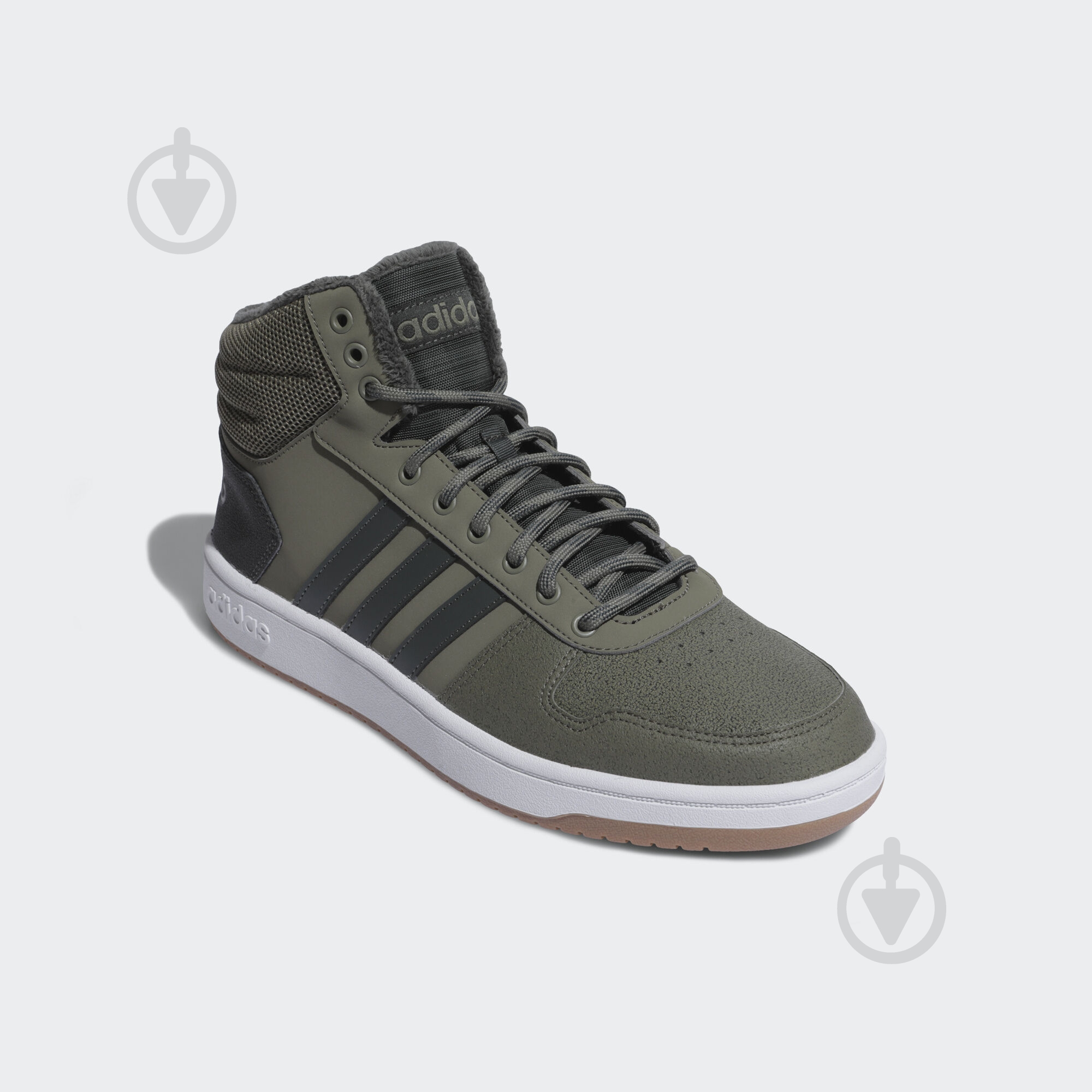 Кеды Adidas HOOPS 2.0 MID EE7370 р.44 2/3 хаки - фото 4