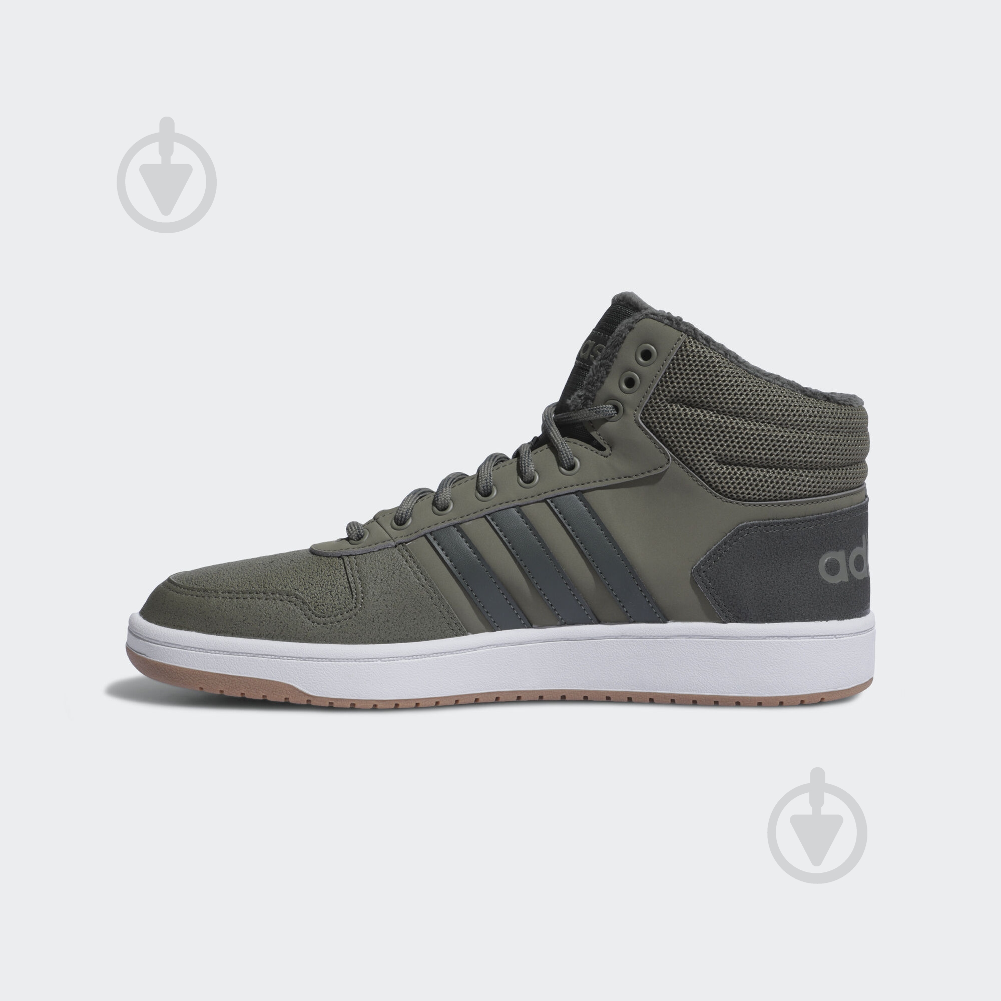 Кеды Adidas HOOPS 2.0 MID EE7370 р.44 2/3 хаки - фото 6