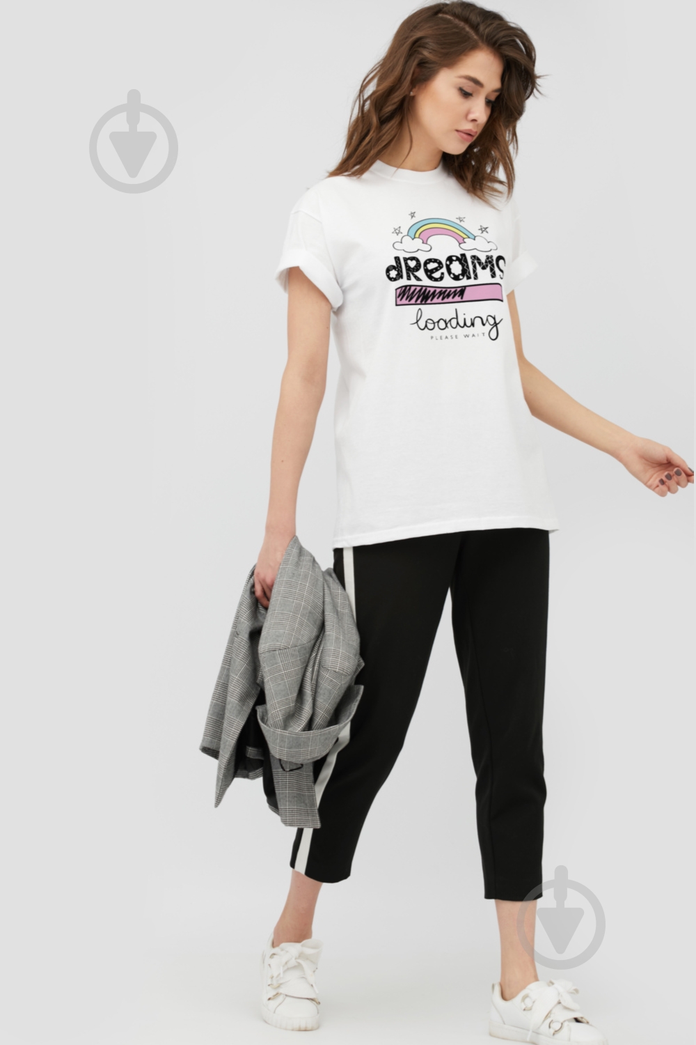 Футболка YAPPI Oversize 3702185 р.S белый - фото 1 Футболка YAPPI Oversize 3702185 р.S белый - фото 1