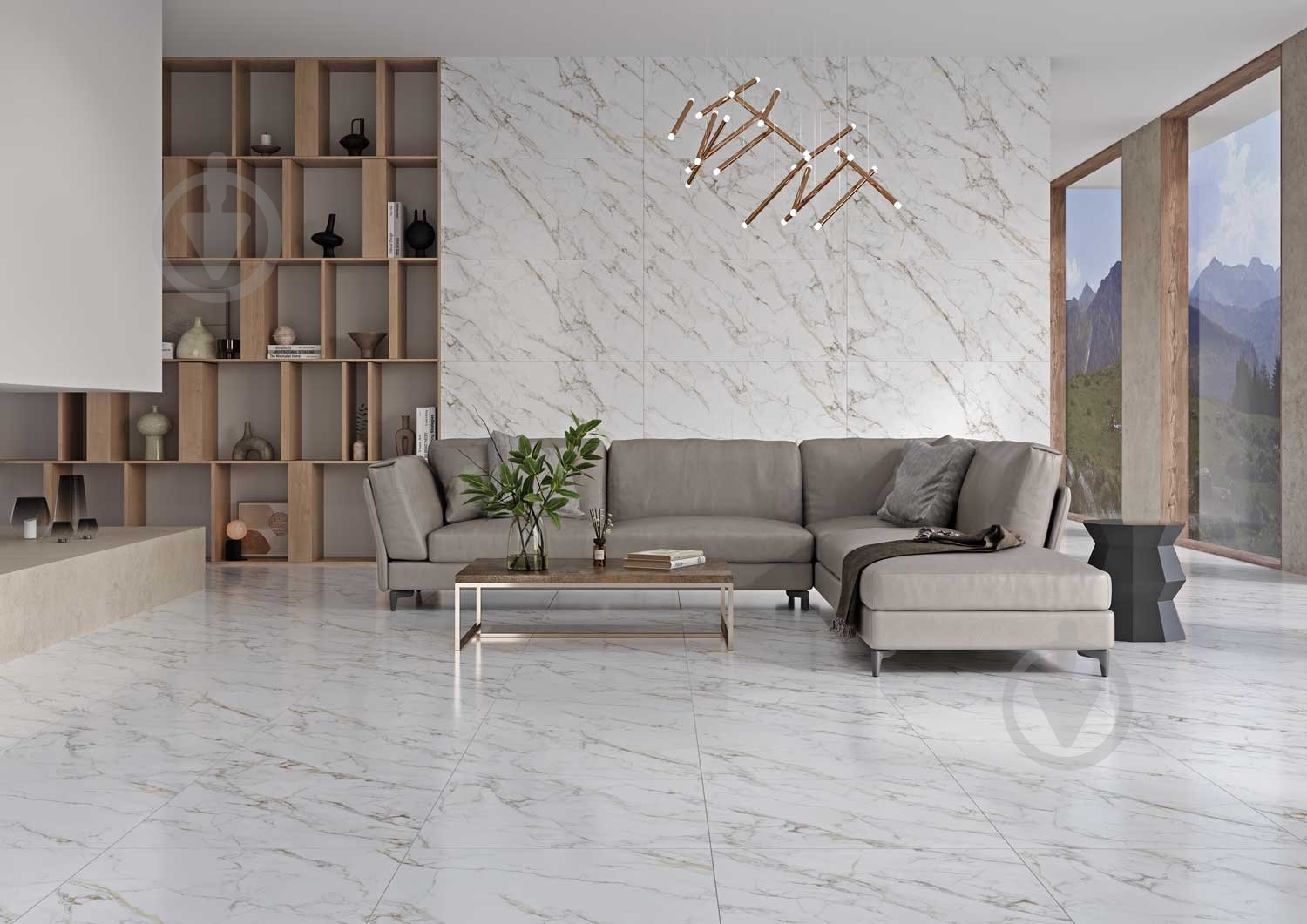 Плитка Cersanit Lumina gold satin rect 59,8x119,8 см - фото 7