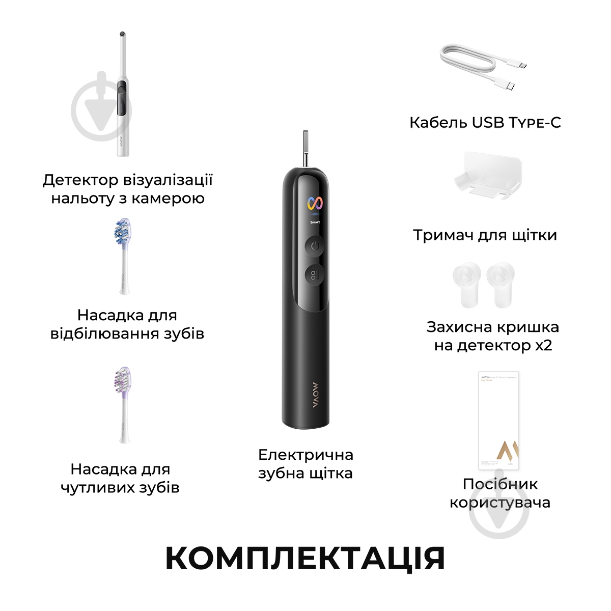 Электрическая зубная щетка MOVA Fresh 20 Sensus-Black - фото 16