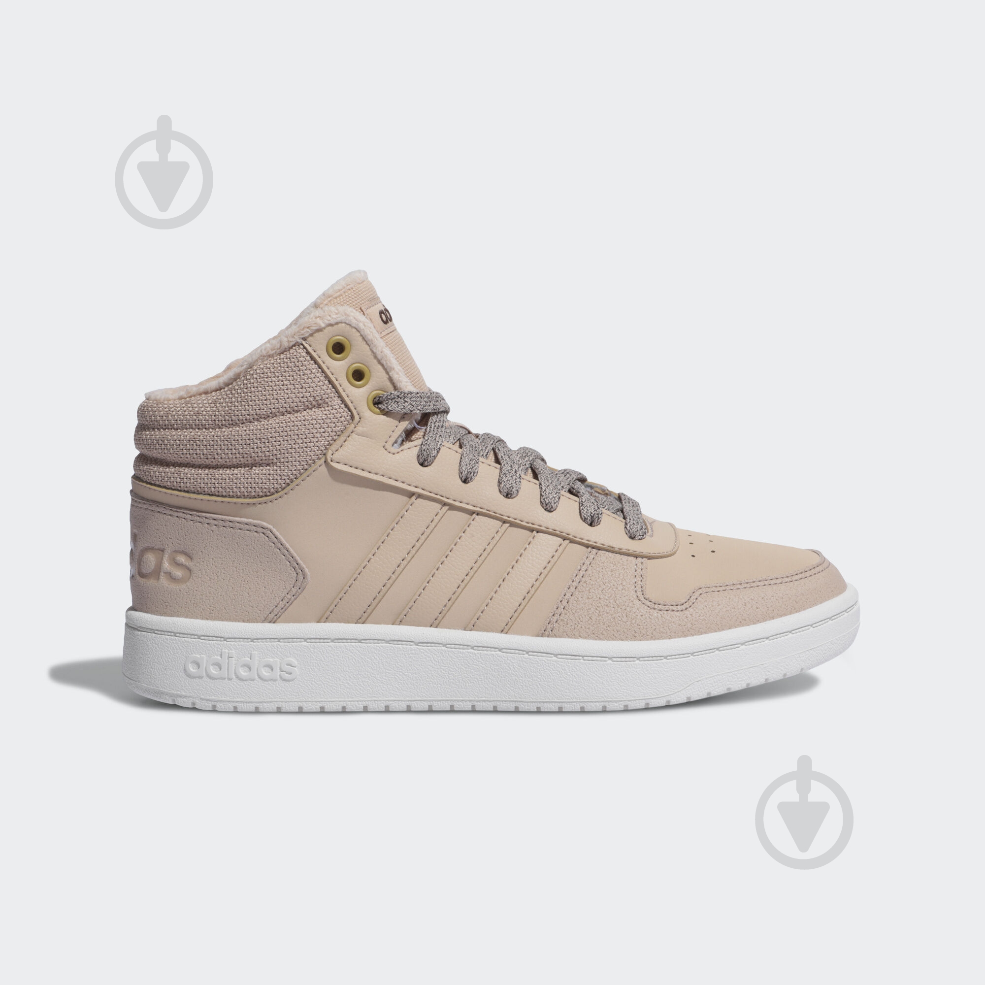 Ботинки Adidas HOOPS 2.0 MID EE7876 р.40 2/3 бежевый - фото 1
