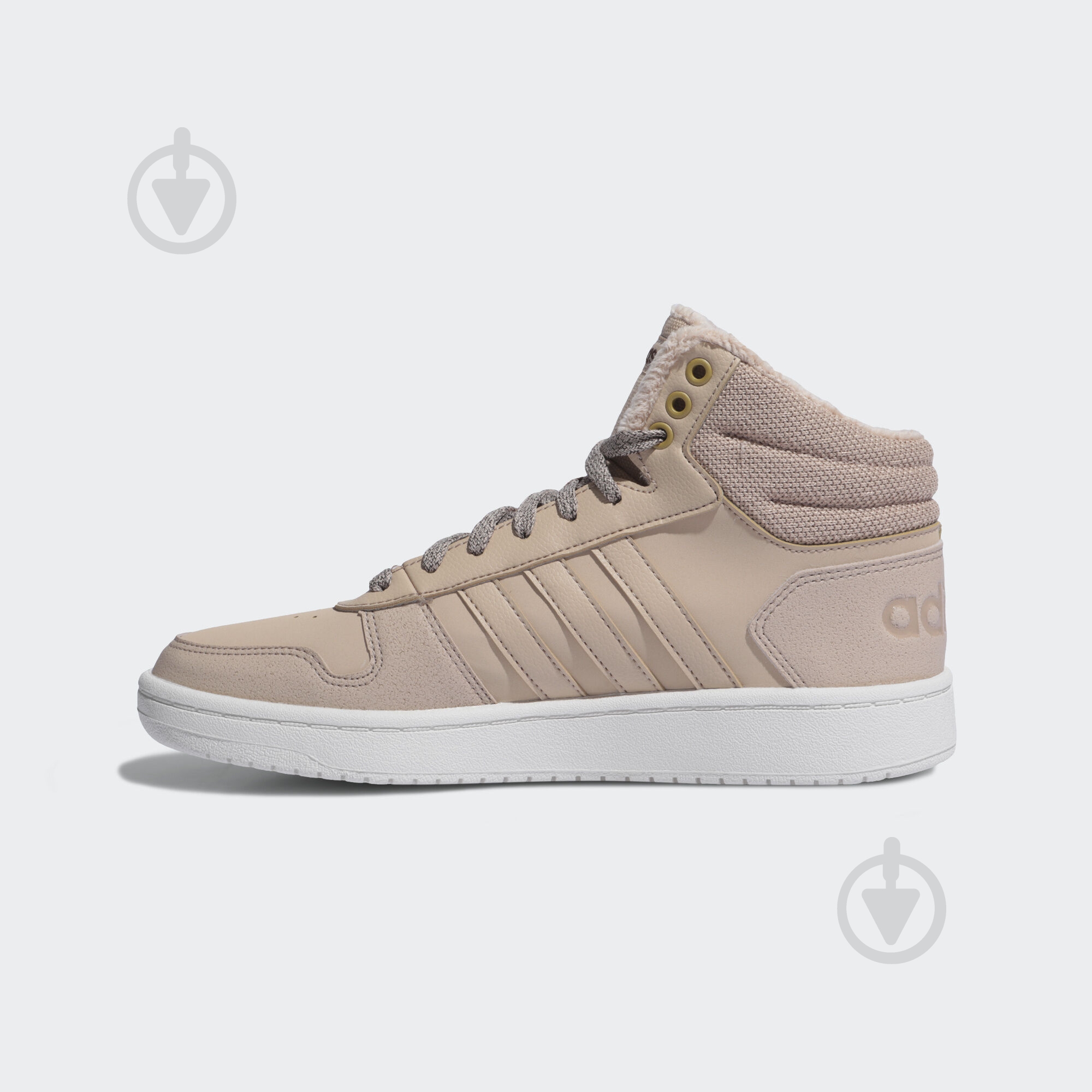 Ботинки Adidas HOOPS 2.0 MID EE7876 р.40 2/3 бежевый - фото 6
