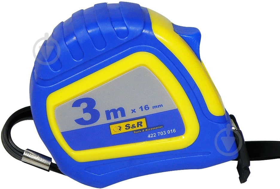 Рулетка S&R Q-point 422703016 3 м x 16 мм - фото 1