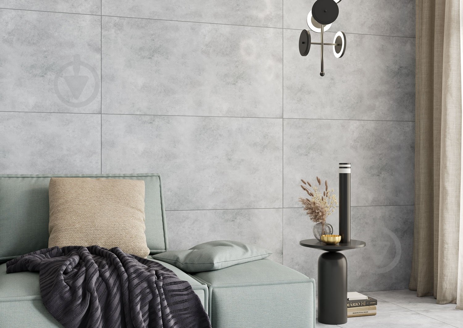 Плитка Cersanit Floyd light grey matt rect 59,8x119,8 см - фото 2