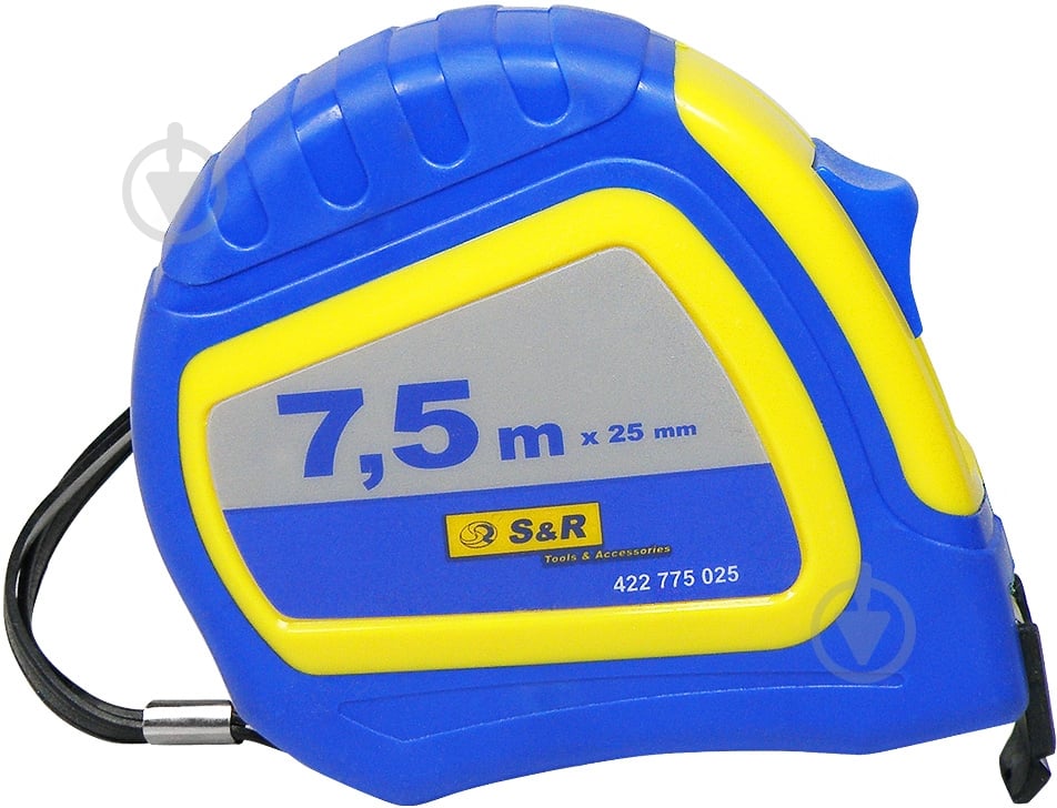 Рулетка S&R Q-point 422775025 7,5 м x 25 мм - фото 1