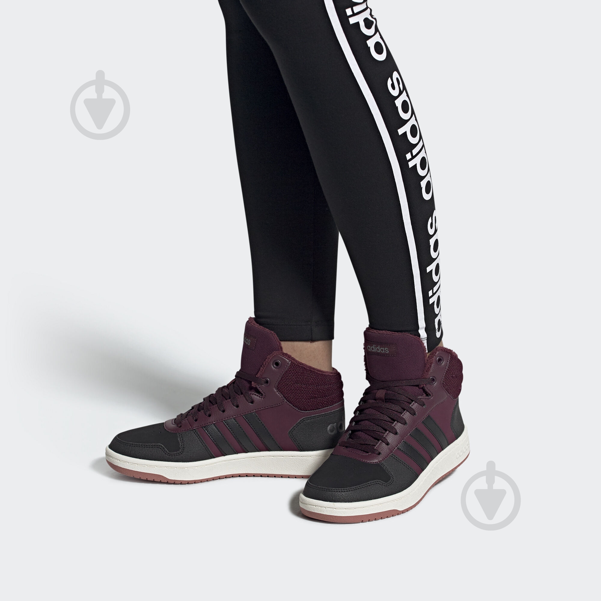 Ботинки Adidas HOOPS 2.0 MID EE7877 р.39 1/3 бордовый - фото 9