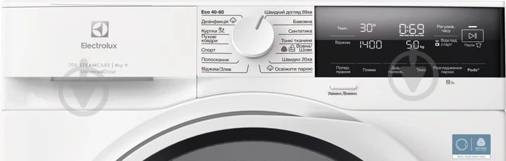 Пральна машина Electrolux EW7F3494FQU + сушильна машина EW7D394UU - фото 5