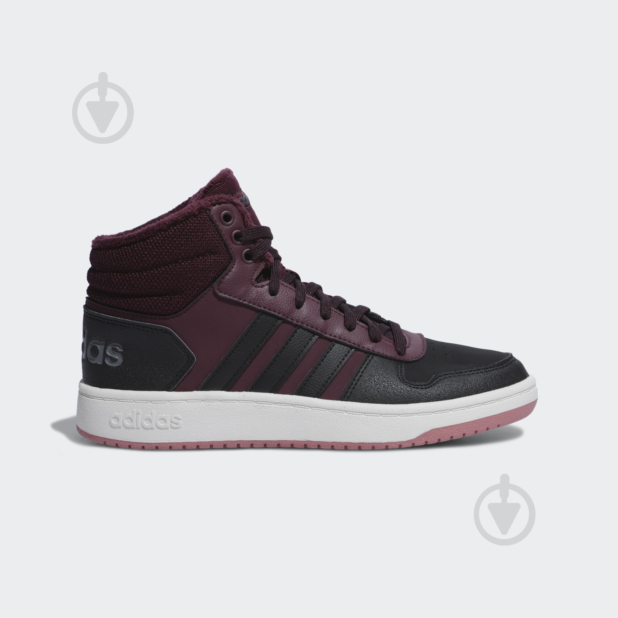 Черевики Adidas HOOPS 2.0 MID EE7877 р.41 1/3 бордовий - фото 1