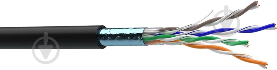 Кабель комп'ютерний Одескабель FTP 8x0,51 КППЕ-ВП (100) 4х2х0,51 (FTP-cat.5E) зовнішній мідь - фото 1