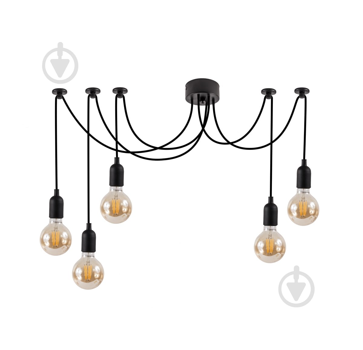 Люстра потолочная LIGHT SET TERNAVA EC 205 5xE27 черный - фото 1