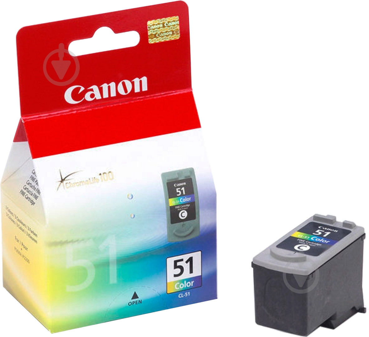 Картридж Canon  CL-51 Color 0618B001 многоцветный 0618B001 - фото 1
