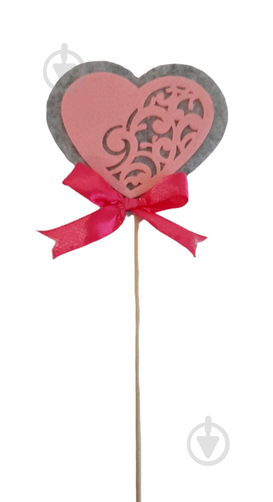 Топпер Сердце розовое - фото 1
