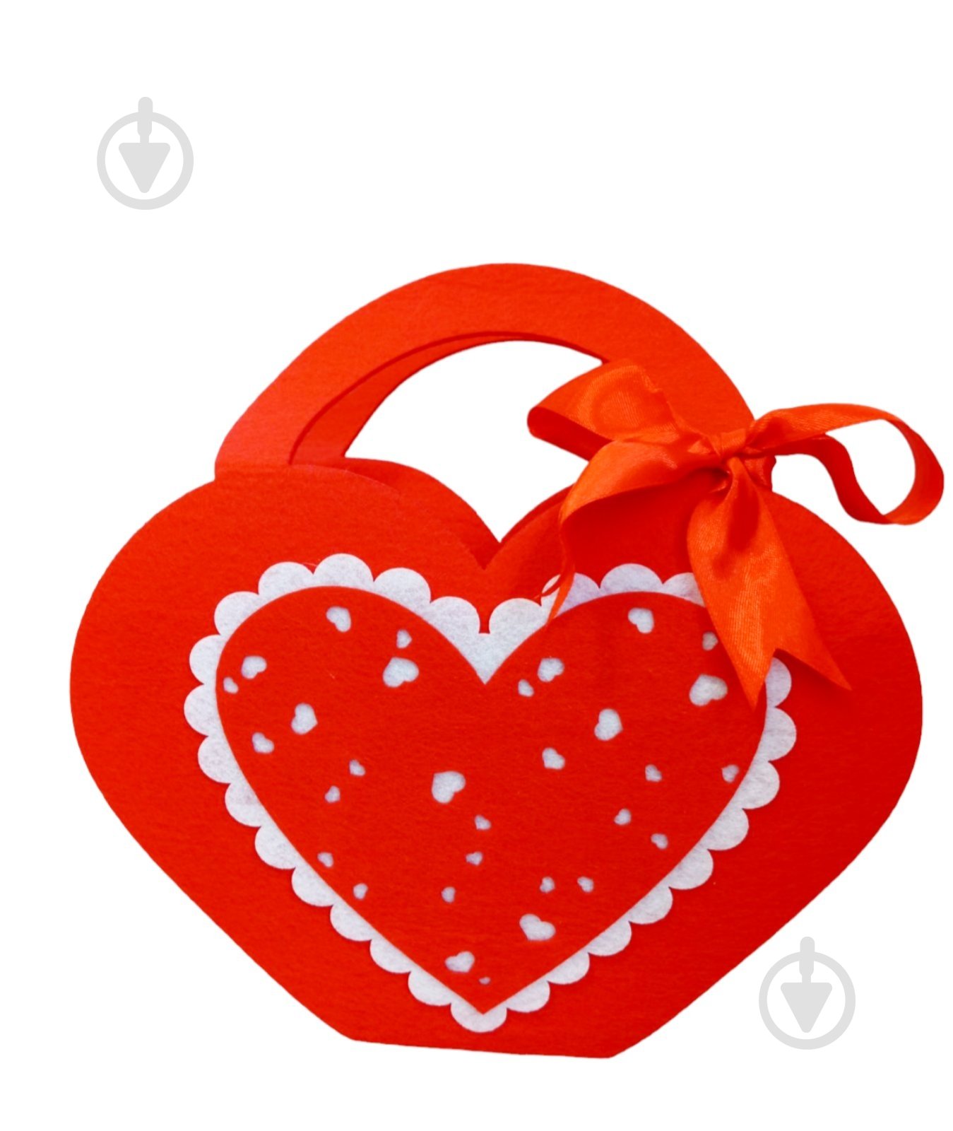 Корзина из фетра АпліКраплі Сердце - фото 1 Корзина из фетра АпліКраплі Сердце - фото 1