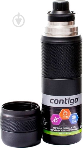 Термос Contigo Thermal Bottle 740 мл black 2095794 (6800300) - фото 8