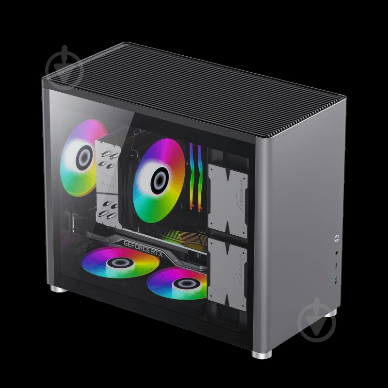 Корпус GameMax ini Tower Spark Grey - фото 8
