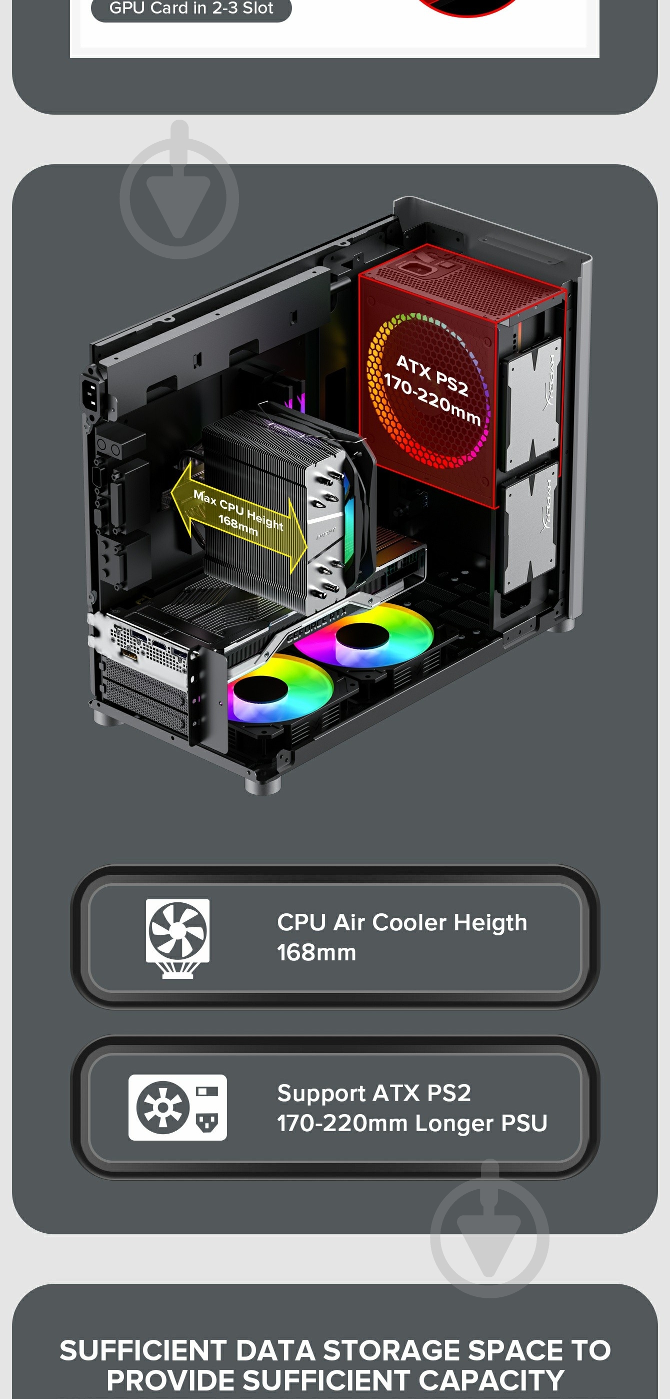 Корпус GameMax ini Tower Spark Grey - фото 21