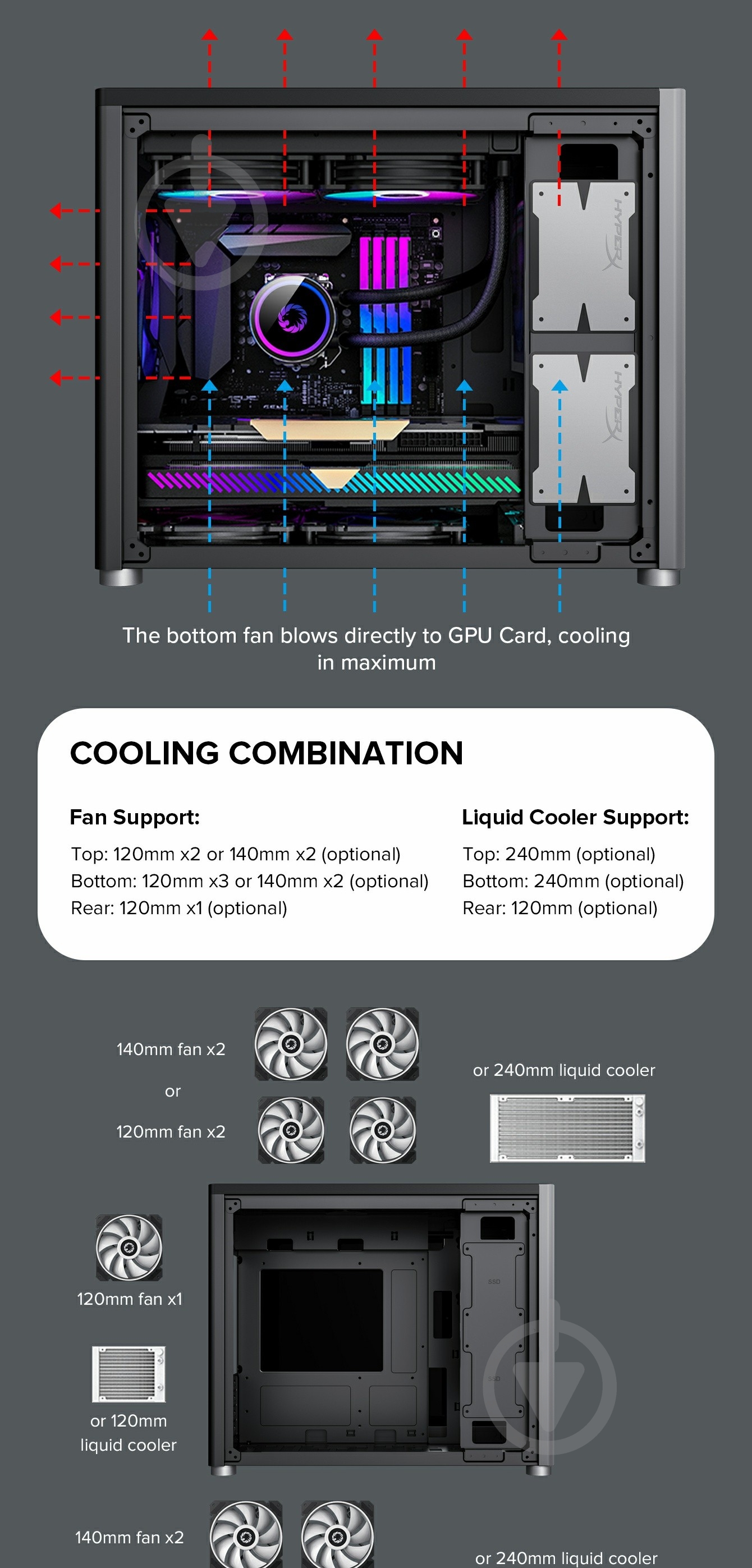 Корпус GameMax ini Tower Spark Grey - фото 18