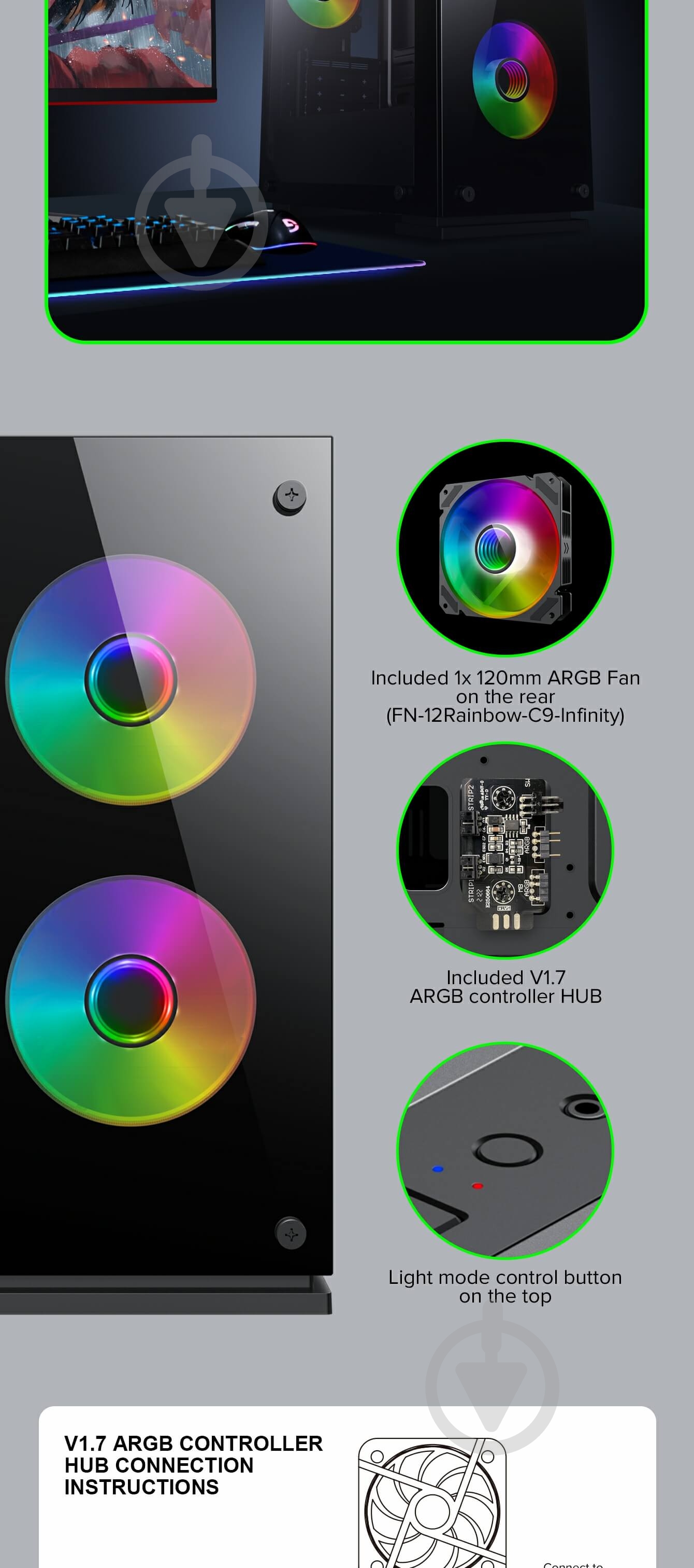 Корпус GameMax ini Tower M65 - фото 31