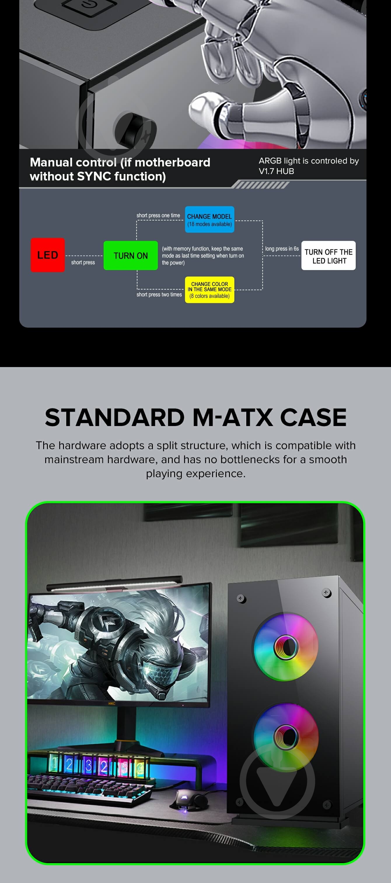 Корпус GameMax ini Tower M65 - фото 24