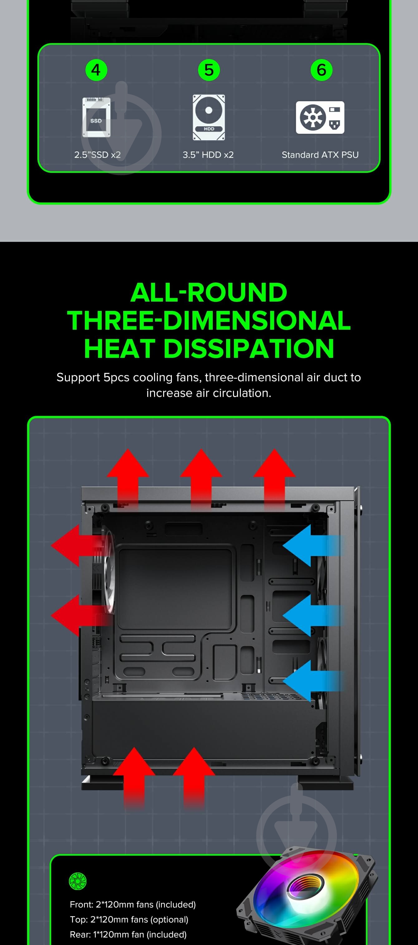 Корпус GameMax ini Tower M65 - фото 28