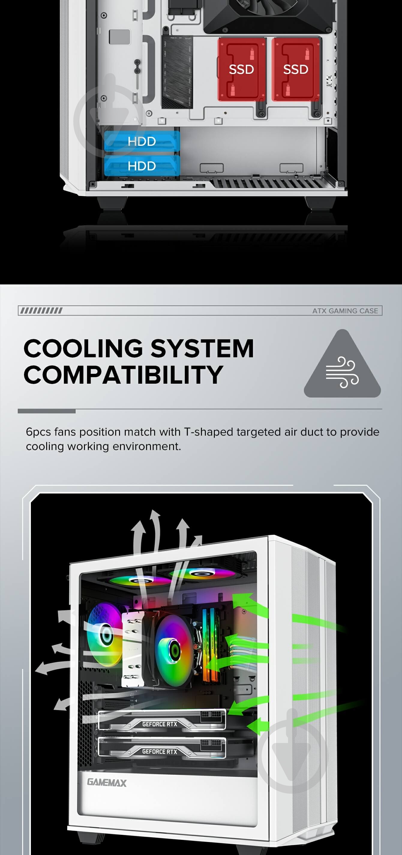 Корпус GameMax Precision White - фото 20